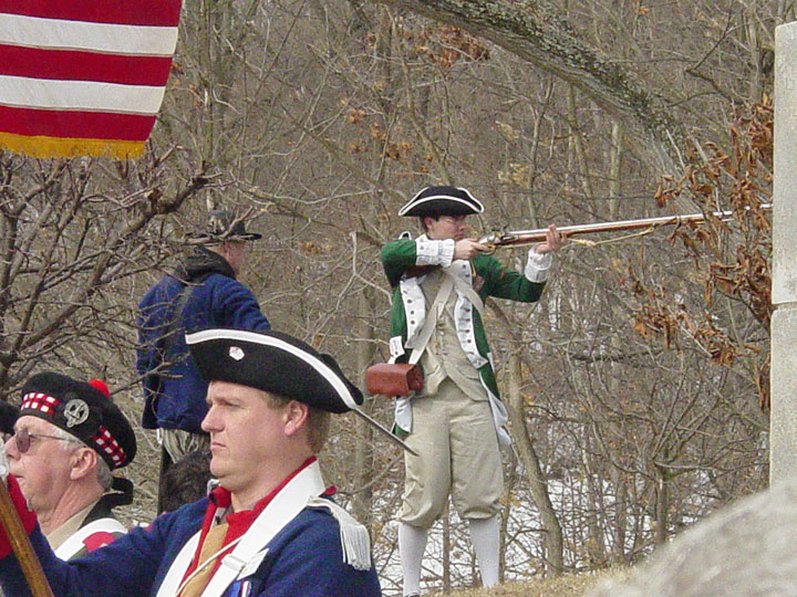 Musket Salute
Nolan Carson Color Guard, Cincinnati Chapter,
Ohio State Society Sons of the American Revolution