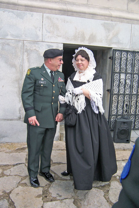 General Cipolla and Anna Symmes Harrison (Susan Bell).