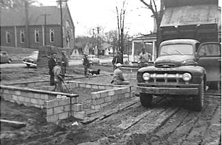 February 7, 1954.

Mayor Curtis Smith, Joe Spraul Jr., Willard Hayes, William Franz Jr.